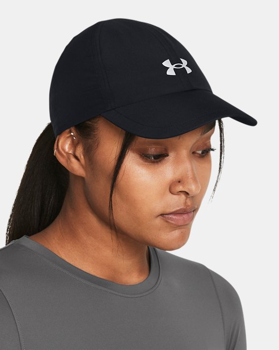 Women's UA Launch Adjustable Cap in Black image number 2